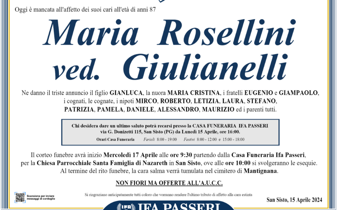 Maria Rosellini ved. Giulianelli